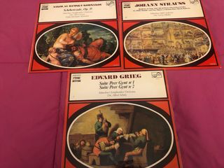 Lote 3 Discos Música Clásica: Strauss, Grieg, Rims