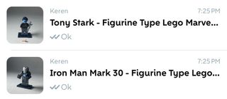 2 Figurine Type Lego Marvel