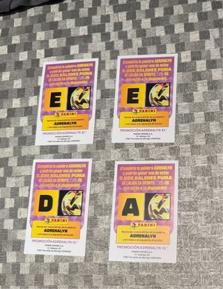 Letras Adrenalyn XL Panini