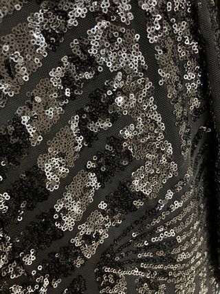 Vestido de fiesta negro lentejuelas