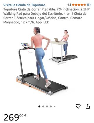 Cinta de Correr Toputure Plegable en su caja