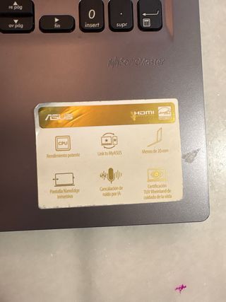 Portátil ASUS Gris/Plateado