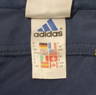 Chándal Real Madrid Vintage Adidas Azul Amarillo.