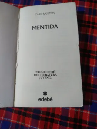 PREMI EDEBÉ 2015: Mentida