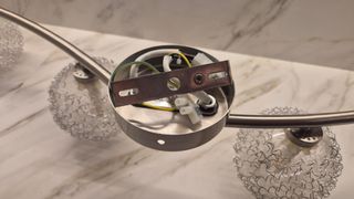 Pack 2 Lámparas Techo Cristal Metal