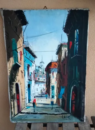 Quadro dipinto olio su tela firmato