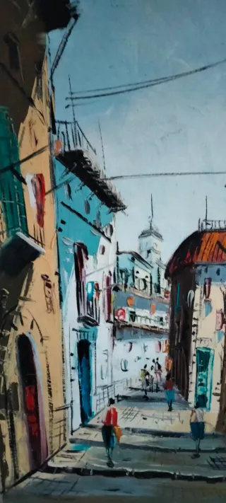 Quadro dipinto olio su tela firmato