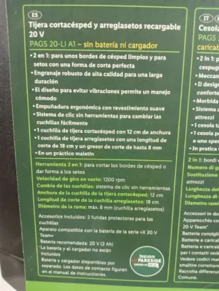 Cortasetos de Mano PARKSIDE