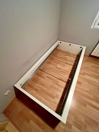 Cama individual MALM Ikea blanca