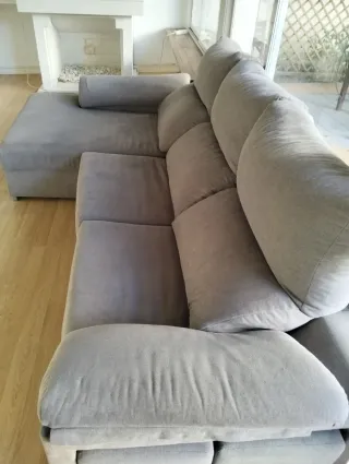 Sofá Ikea Gris Tela.Usado 4 meses.Palma.