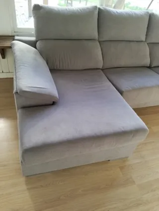 Sofá Ikea Gris Tela.Usado 4 meses.Palma.