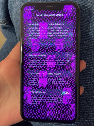 iPhone 11 128 GB Negro, fallo, se enciende y apaga