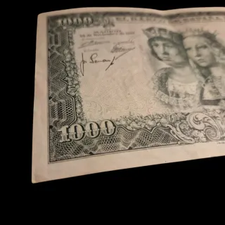 Billete 1000 pesetas 1957 El Banco de España