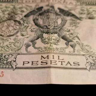 Billete 1000 pesetas 1957 El Banco de España