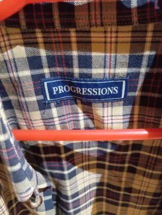 Camisa de cuadros Progression hombre