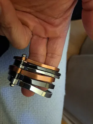 Pulsera Bimba y Lola dorada y plateada