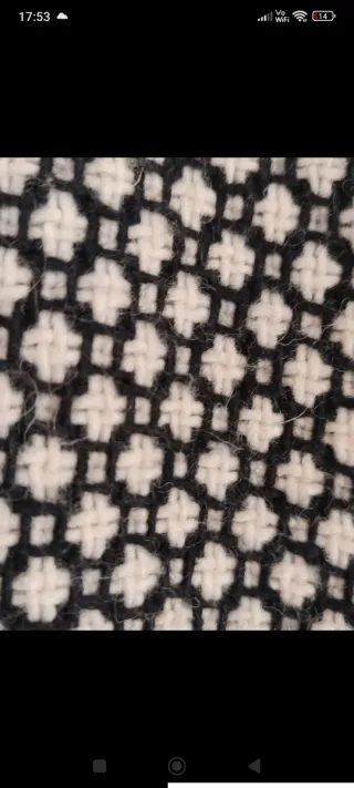 Cappotto vintage Derhy nero/bianco