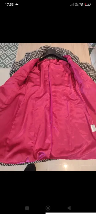 Cappotto vintage Derhy nero/bianco