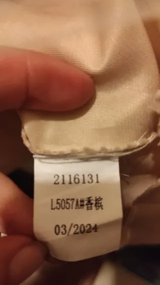 Vestido de ceremonia beige