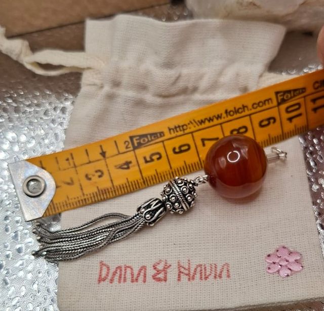 Colgante de carneola y plata