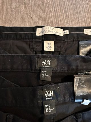 3 Pantaloni H&M originali taglia 33