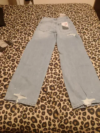 Jeans donna palazzo strappati