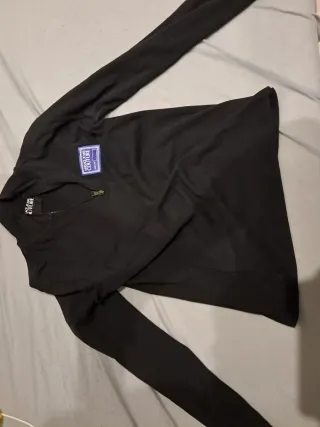 Chaqueta Versace Negra Media Cremallera