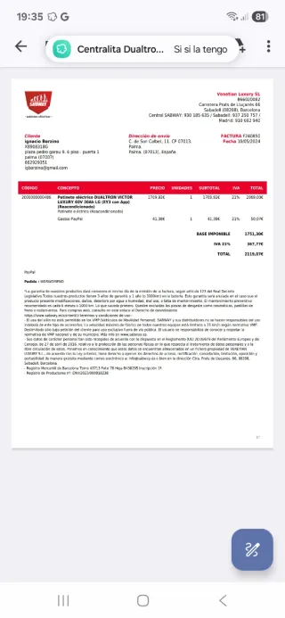 Patinete Dualtron Victor Luxury