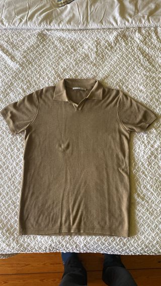 Polo Adolfo Dominguez Beige/Marrón