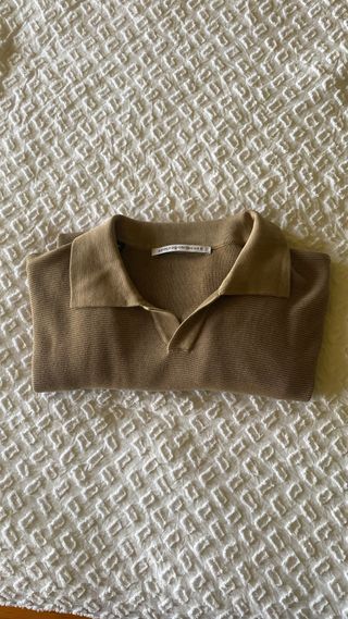 Polo Adolfo Dominguez Beige/Marrón
