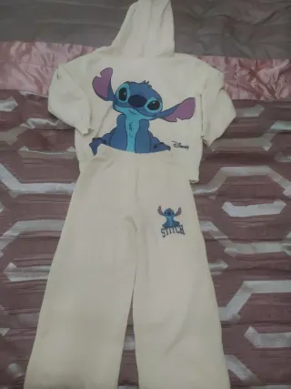Chándal niña Stitch Disney beige 8/ 9años