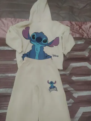 Chándal niña Stitch Disney beige 8/ 9años