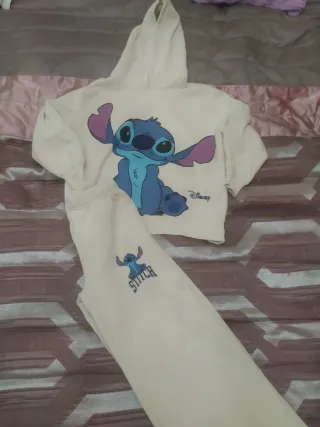 Chándal niña Stitch Disney beige 8/ 9años