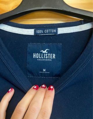 Camiseta Hollister California Azul Marino