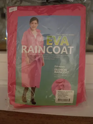 Chubasquero EVA rosa, talla única