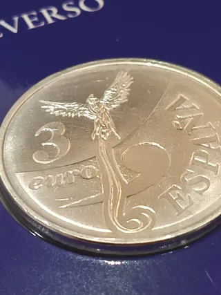 Moneda Plata .925 España Ave Fénix