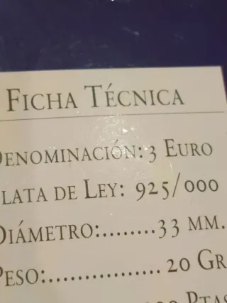 Moneda Plata .925 España Ave Fénix