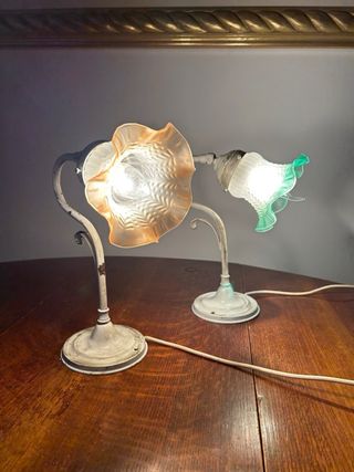 Coppia lampade camera vintage Libertystyle/Floreal