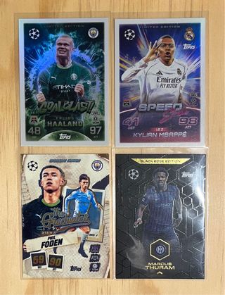 Cartas Futbol Topps Limited Edition Haaland Mbappé
