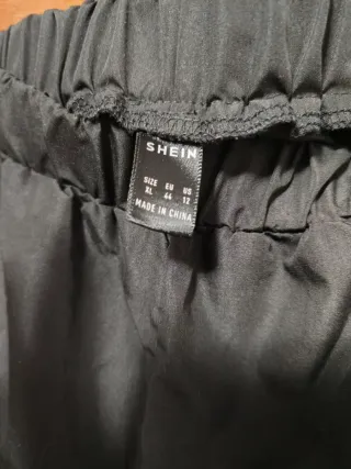 Pantalones cargo negros anchos XL