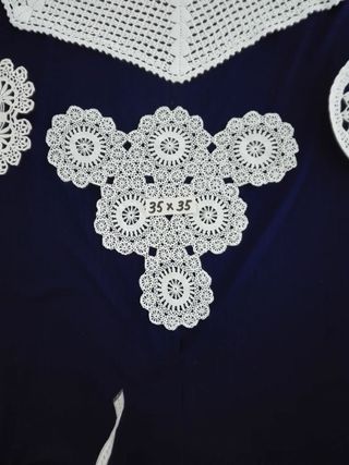 10 Paños de Crochet Blancos