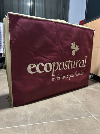 Camilla plegable Ecopostural: 2 cuerpos 182x68x85*