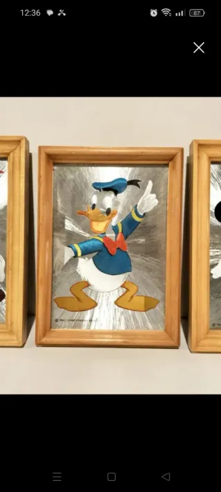 3 Quadri Disney Anni '70