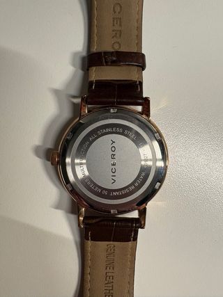 Reloj Viceroy Hombre Esfera Blanca Correa Marrón