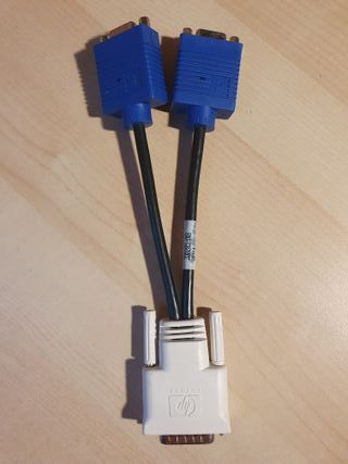 Adaptador DVI a 2 VGA HP