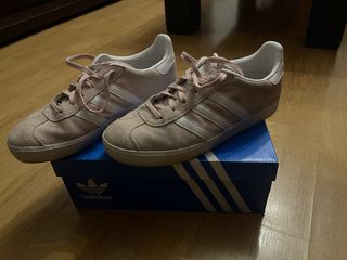 Zapatillas Adidas Gazelle Rosa y Blanco