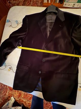 Americana negra terciopelo