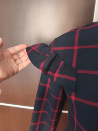 Vestido Zara cuadros manga larga