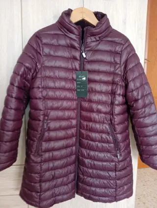 Anorak reversible mujer morado talla M