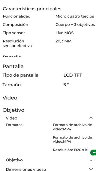 Cámara Panasonic Lumix G100D + 3 objetivos